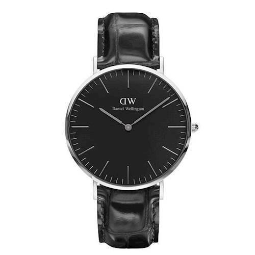 Image of rustfri stål Classic Black Reading quartz Herre ur fra Daniel Wellington